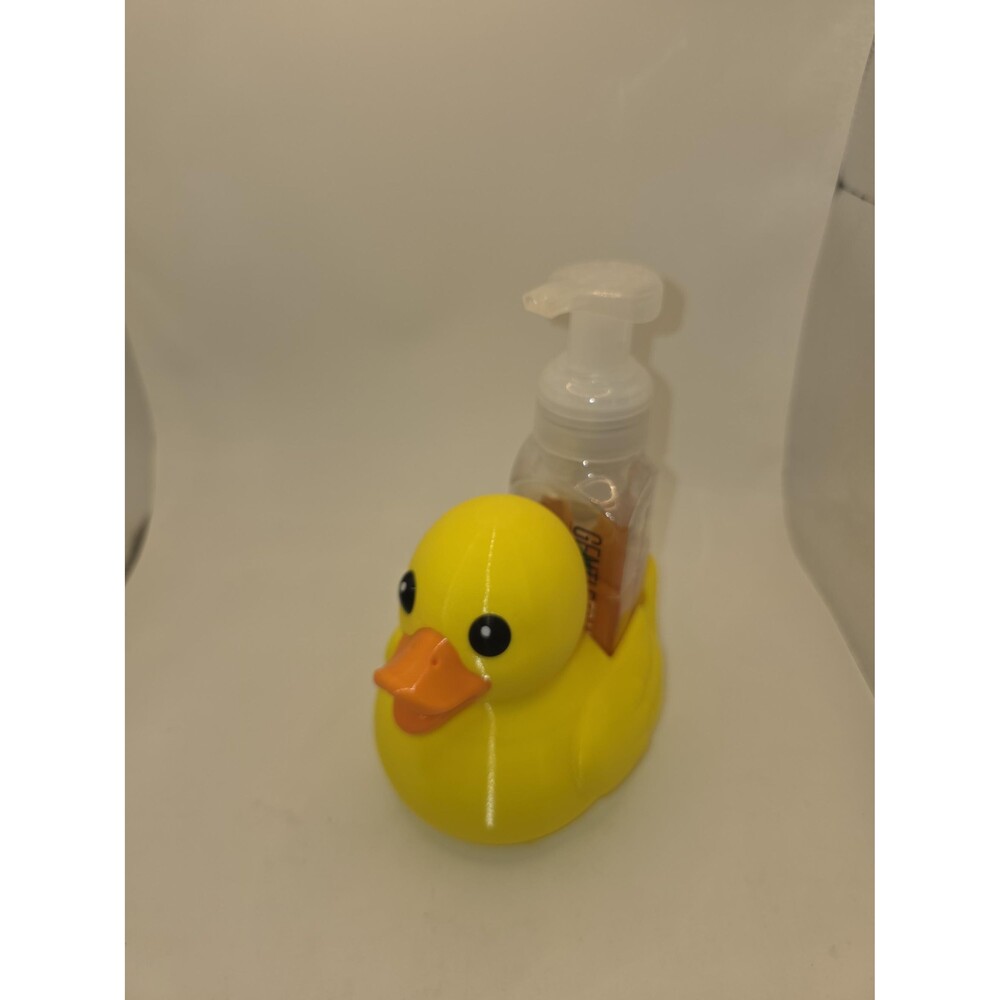 3D Printed Duck Soap Dispenser | Whimsical Bathroom Decor Holder